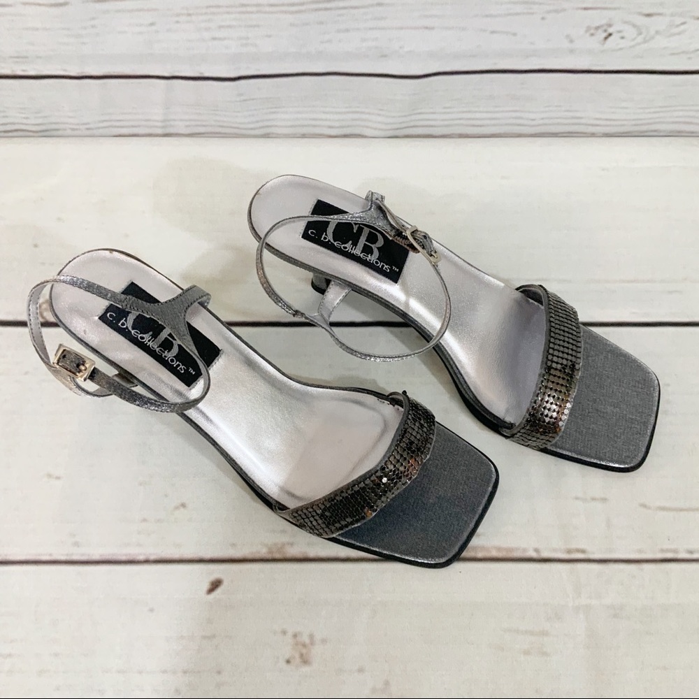 Silver 2 1/2” Heels.by CB Collections